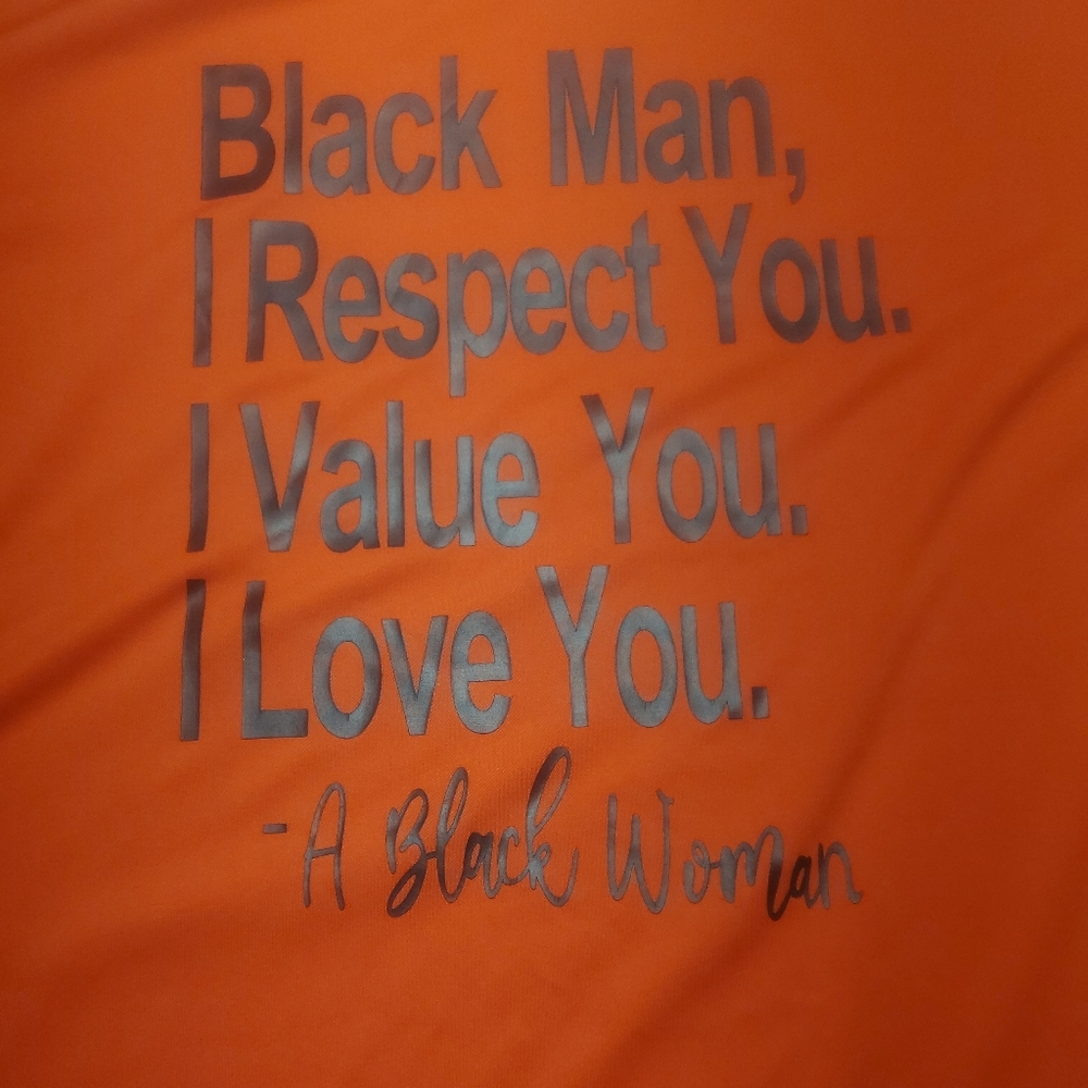 Red & Black "l love you Black Man" long shirt/night shirt 2XL